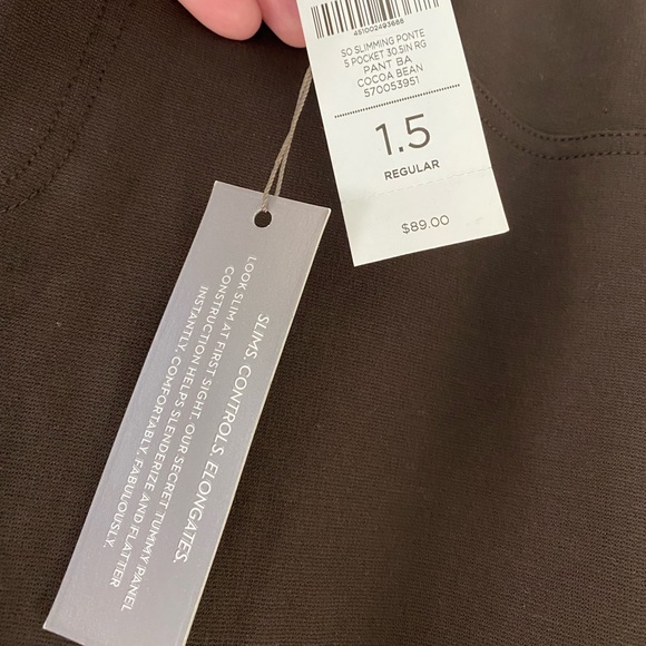 NWT Chico’s So Slimming Pants - color: cocoa bean - Picture 4 of 11